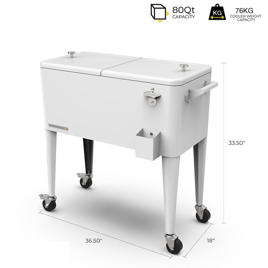 80-Liter Portable Cooling Box and Cart
