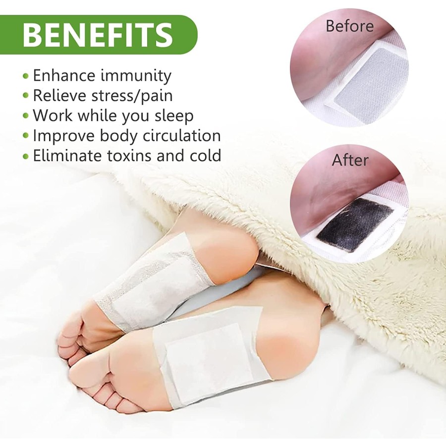Deep Cleaning Bamboo Foot Care Patches - 10Pcs Deep Cleaning Bamboo Foot Care Patches - 10Pcs