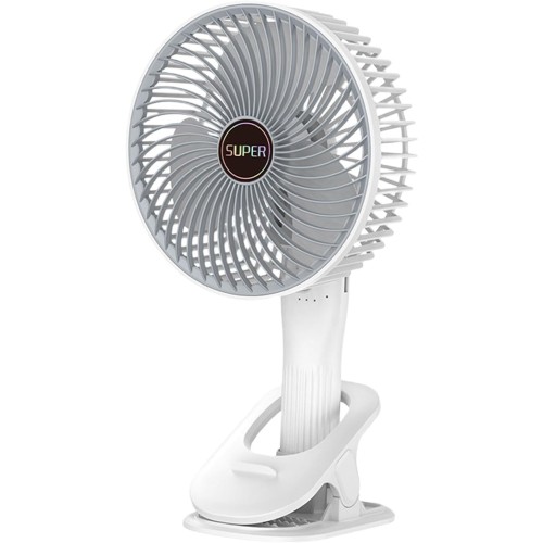 Plastic 4 Clamp fan rechargeable, 45W