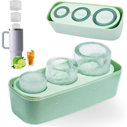  Ice Mold Tray for 40Oz Tumbler Cup, 3 Pcs Silicone Stanley