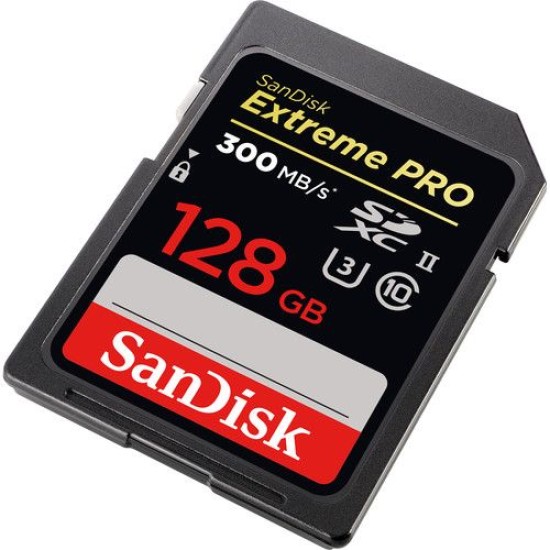 SANDISK EXTREME PRO UHS-II SDXC 128GB 300MB/S 2000X 4K