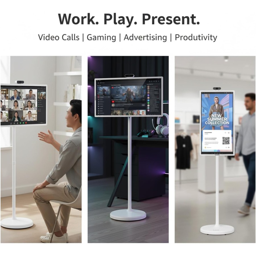 Taktik  32inch Portable Smart Touchscreen Monitor - 1080p 4K FHD