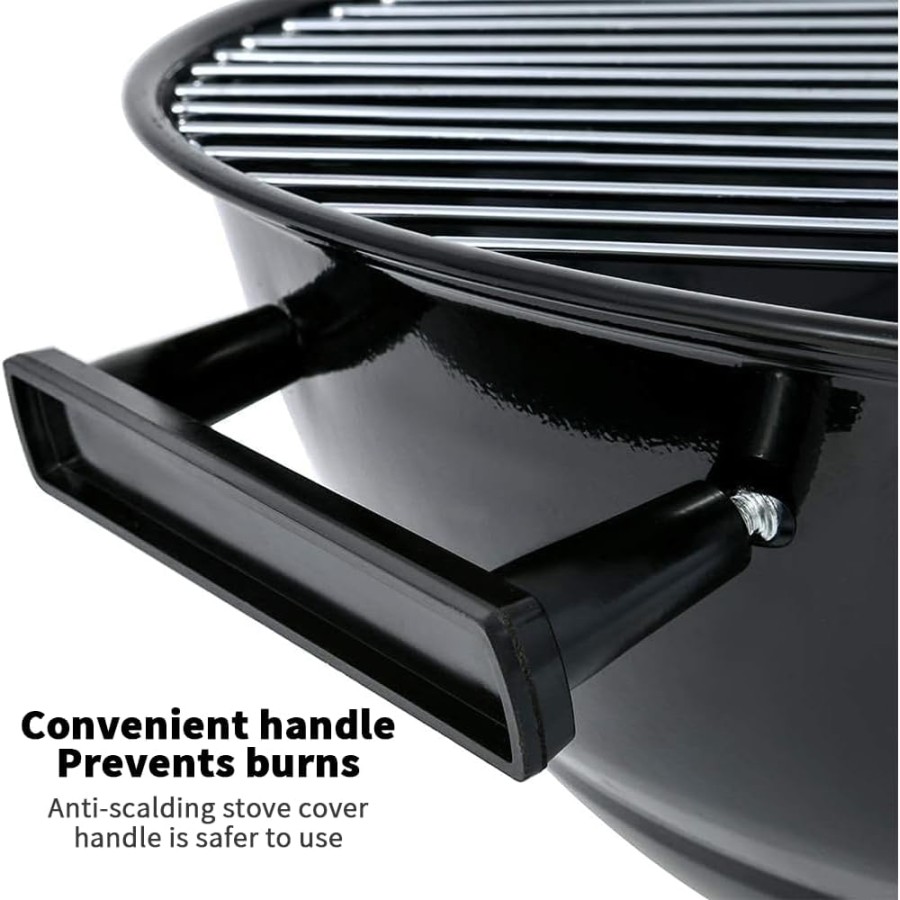 Portable Round Charcoal BBQ Grill Stove Portable Round Charcoal BBQ Grill Stove