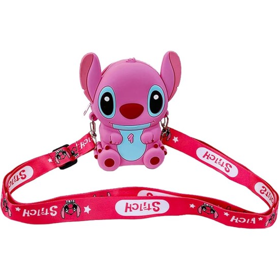 Kawaii Pink Stitch Silicon Bag - 13cm