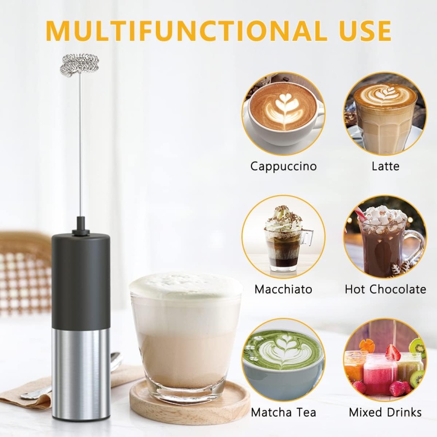 Milk Frother Handheld Frother for Coffee Cappucino