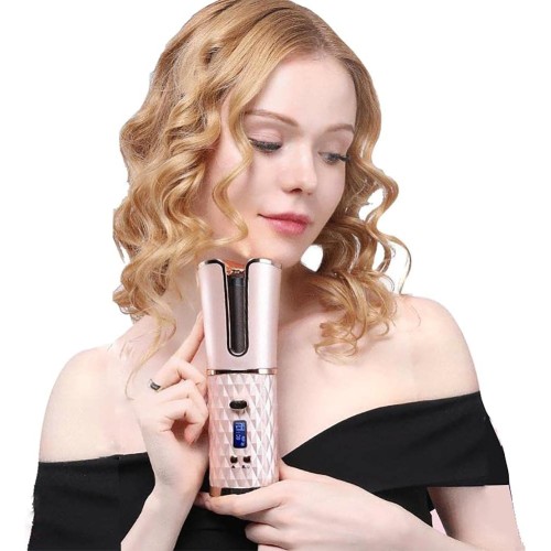 2 in 1 Automatic Hair Curler And Power Bank