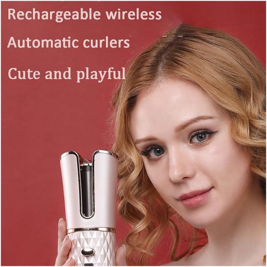 2 in 1 Automatic Hair Curler And Power Bank