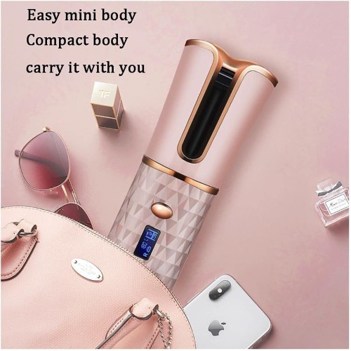 2 in 1 Automatic Hair Curler And Power Bank