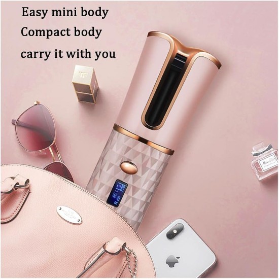 2 in 1 Automatic Hair Curler And Power Bank