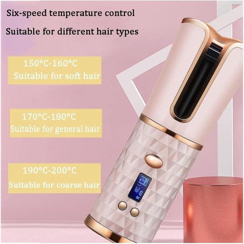 2 in 1 Automatic Hair Curler And Power Bank