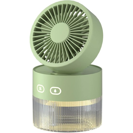 Foldable Small Desk Fan with Cool Breeze Humidification Spray (Summer fan)