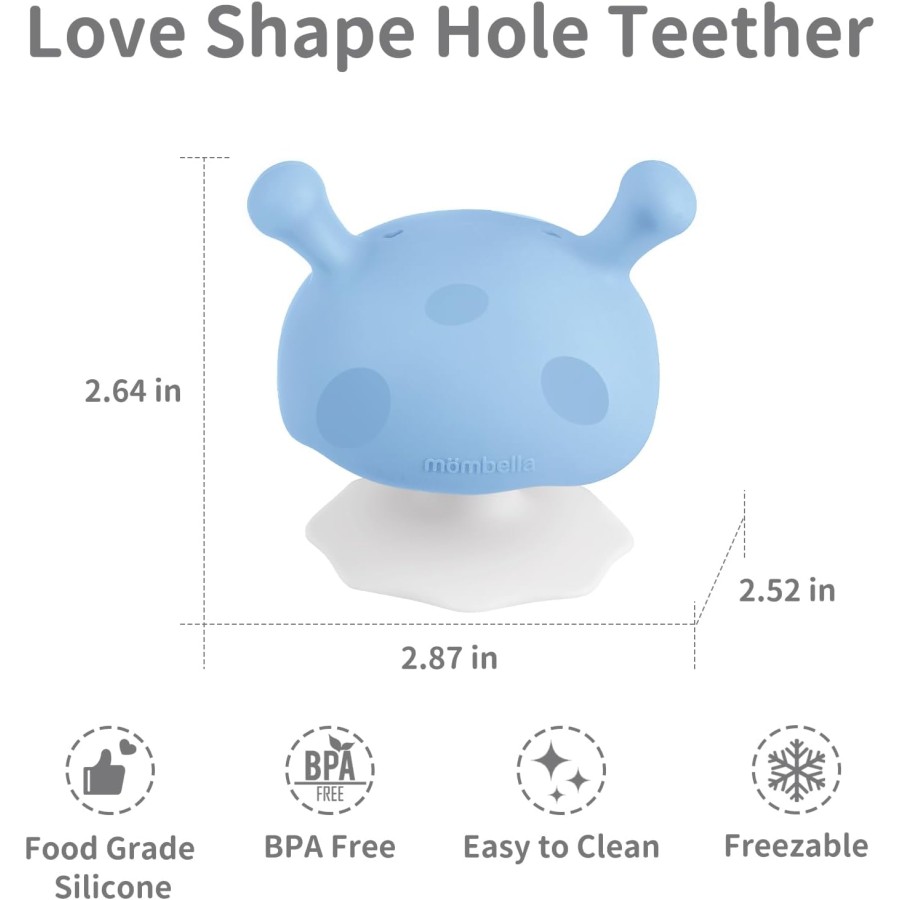 Mimi Mushroom Soothe Teether Toy Sky Blue Mimi Mushroom Soothe Teether Toy Sky Blue