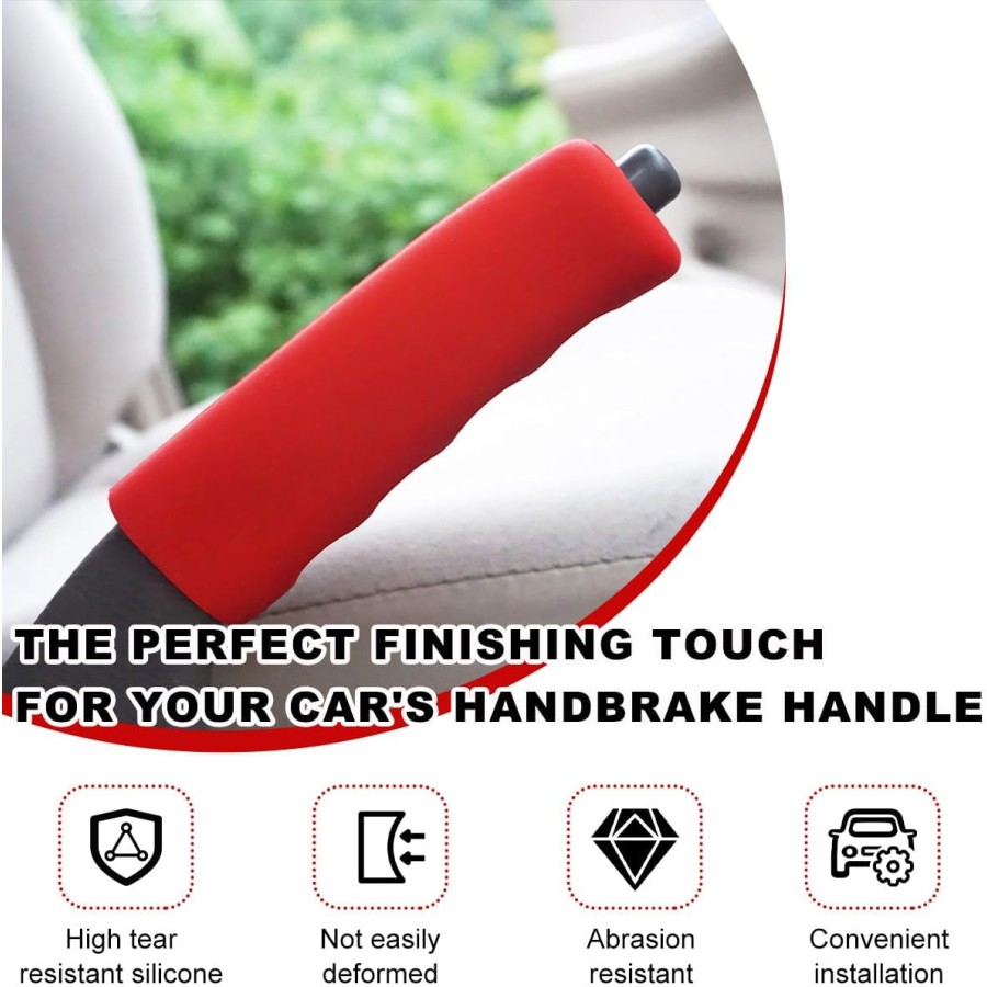 Silicone Universal Hand Break Knob Cover for Cars