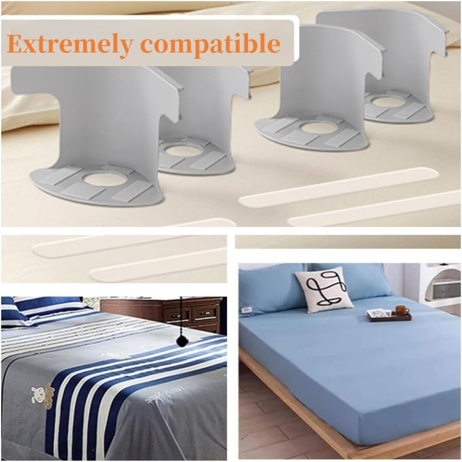4PCS Bed Sheet Corner Holders Locking Clips