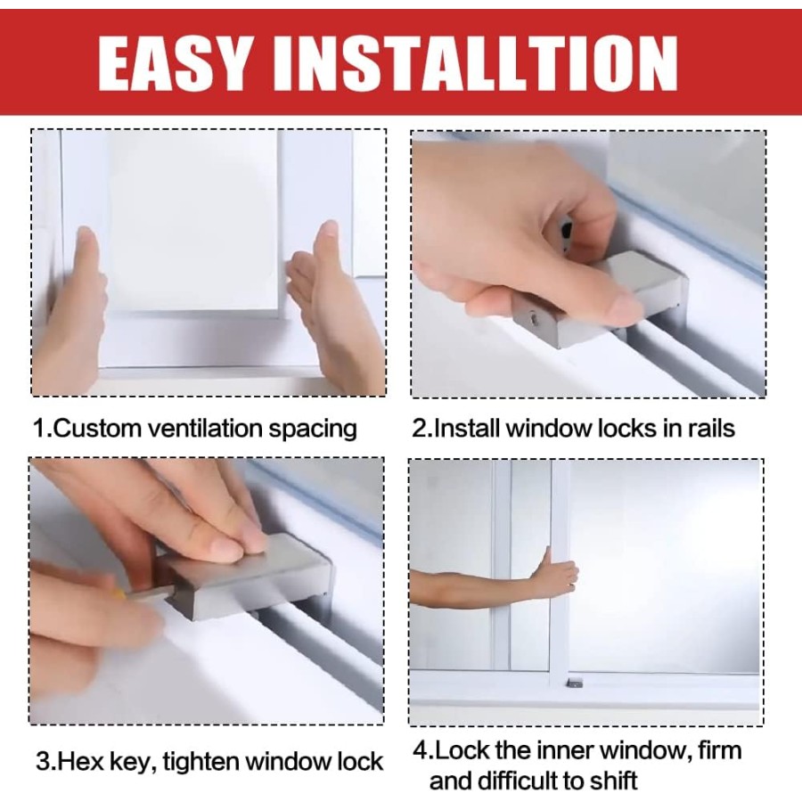 Sliding Window Aluminium Lock