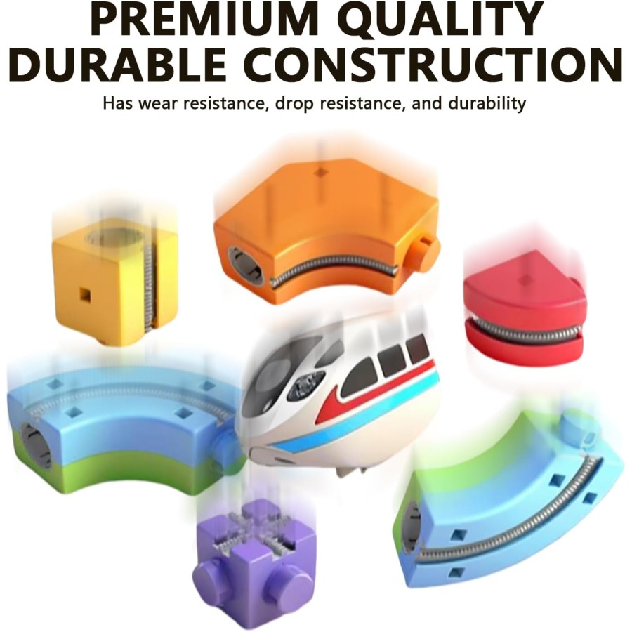 DIY Cube Track Fusion Train Set For Kids