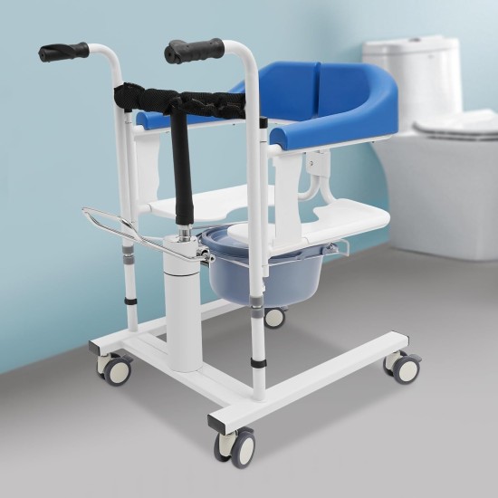 Hydraulic Transfer Lift Wheelchair for Disable Patients