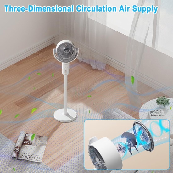 F1 Standing 180° Circulation and Adjustable Height Fan with Remote Control (Summer Fan)