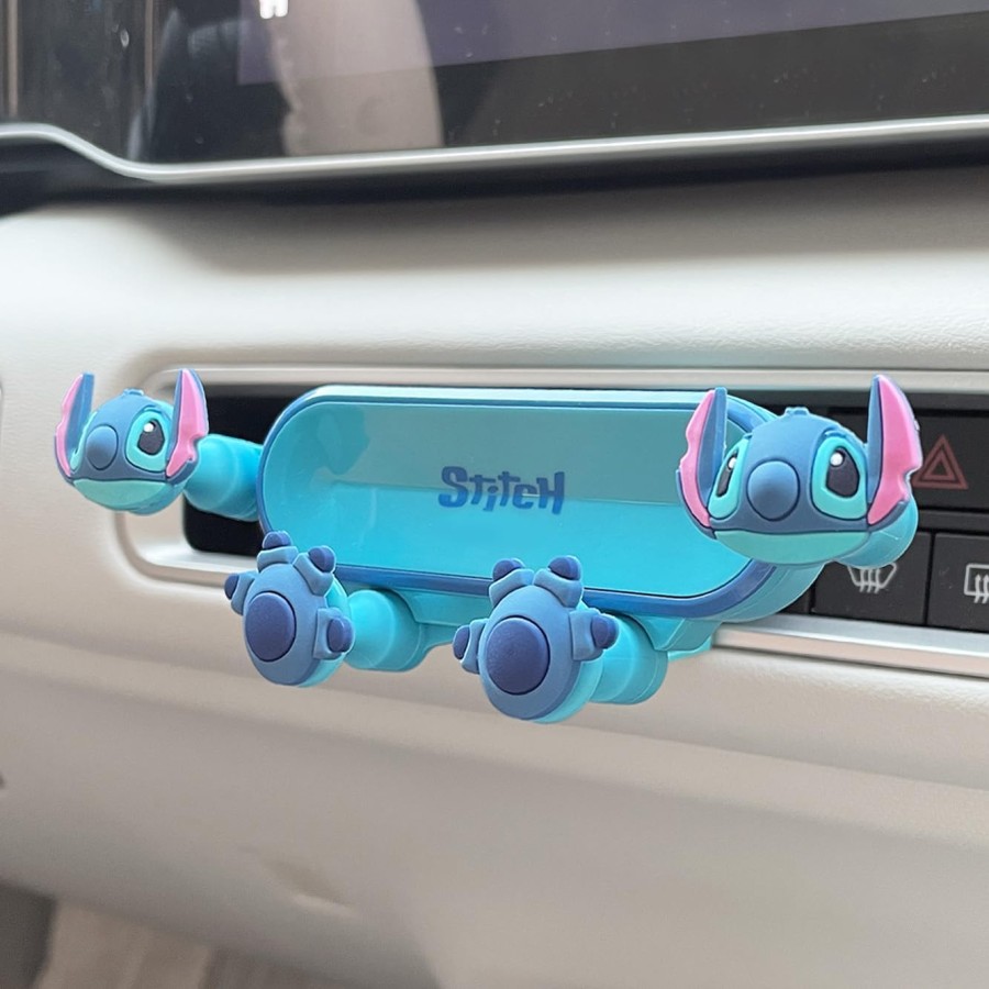  Stitch Gravity Car Phone Mount with Sturdy Air Vent Clip