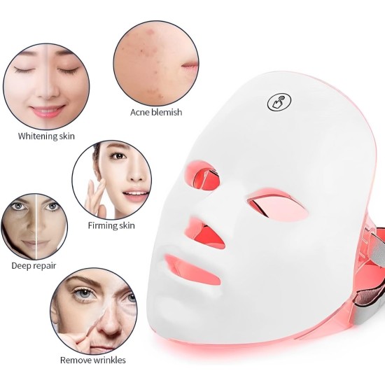 Facial Beauty Light Therapy LED Face Mask Device