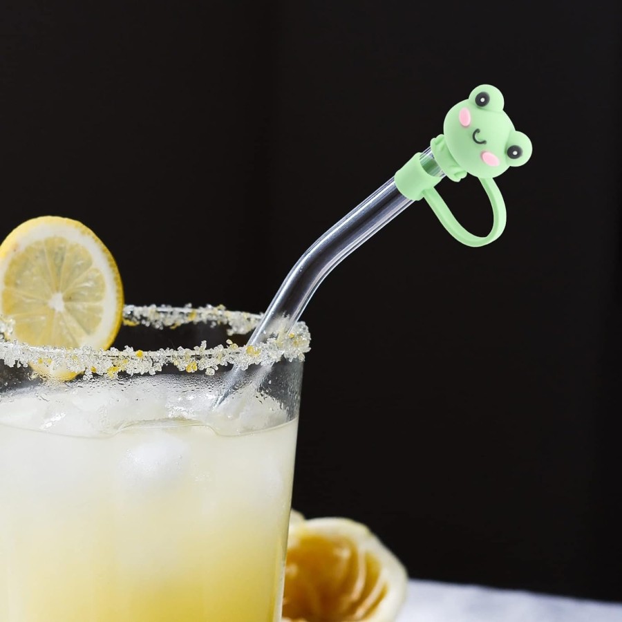 Cute Silicone Straw Tip Cover - Frog Stanley 