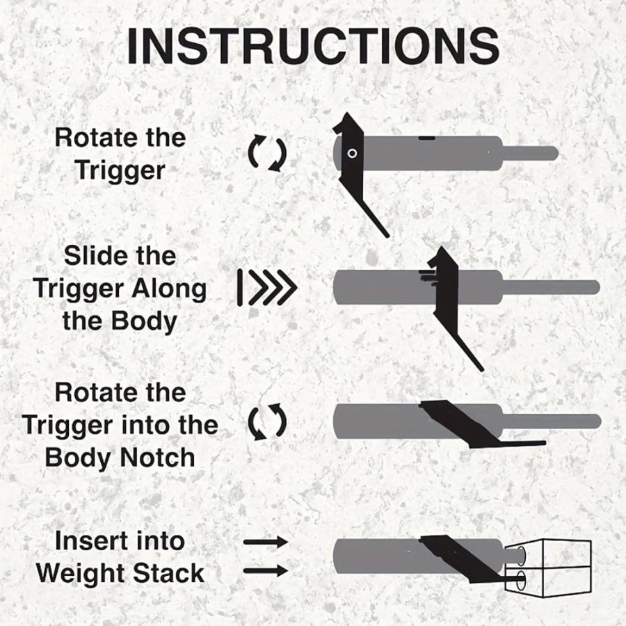 2Pcs Set Weight Loading Stack Pin for Gym 2Pcs Set Weight Loading Stack Pin for Gym