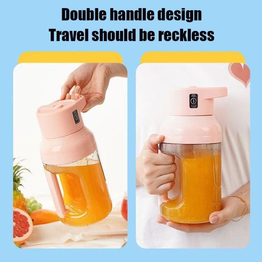  Portable Rechargable Juice Blender 1500ml