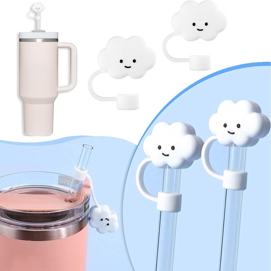 Cute Silicone Straw Tip Cover - Cute Cloud Cute Silicone Straw Tip Cover - Cute Cloud