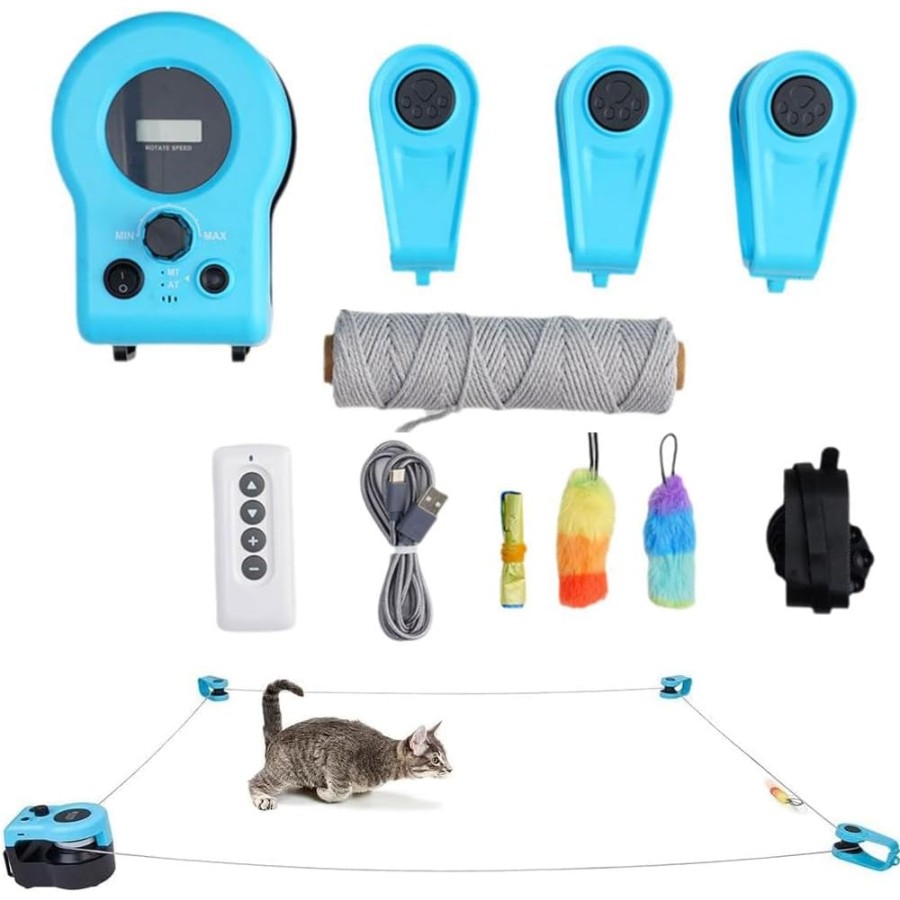 Interactive Cat Toy with Running Wheel