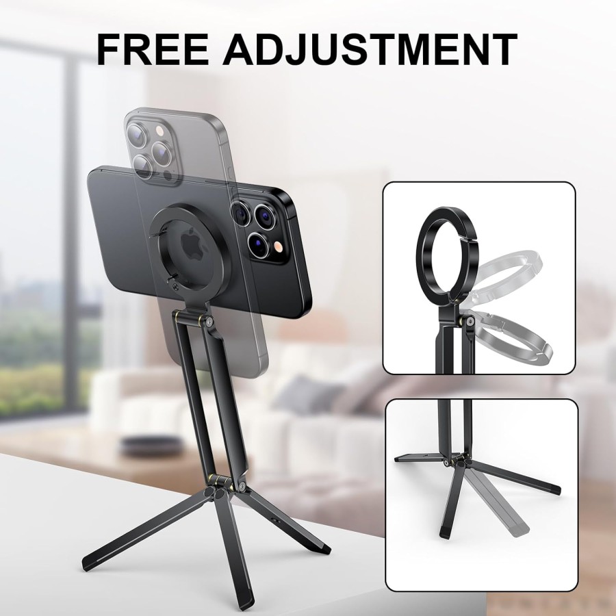 Magnetic Phone Tripod & Mini Foldable Stand
