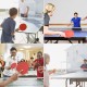 Table Tennis Set with 4 Rackets and 6 Balls With Retractable Net