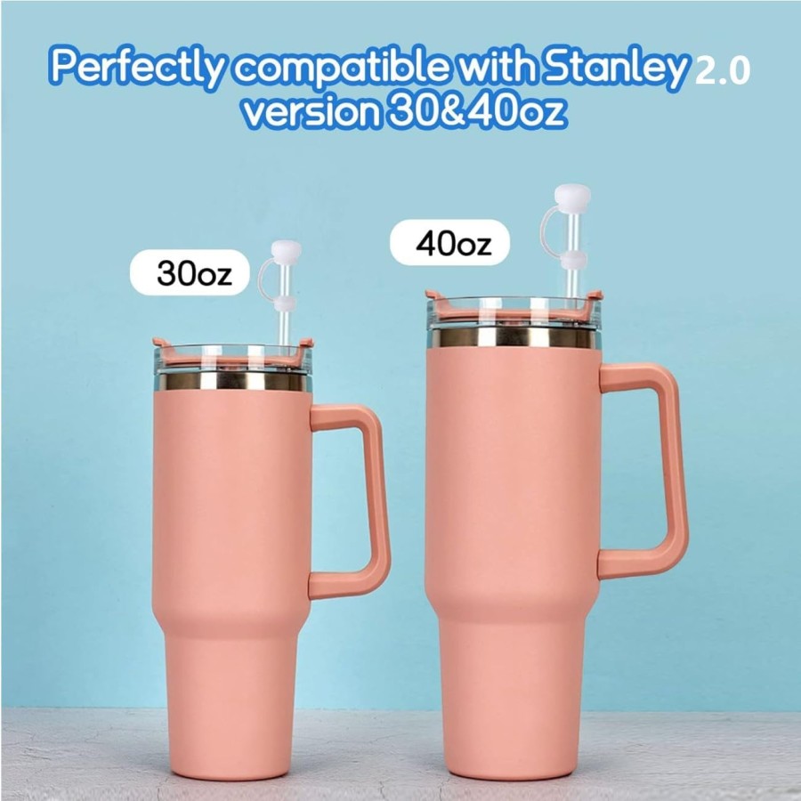 Stanley Silicone Seal Kit Compatible with 30/40 oz for Cup Accessories Including 2 Straw Cover Cap