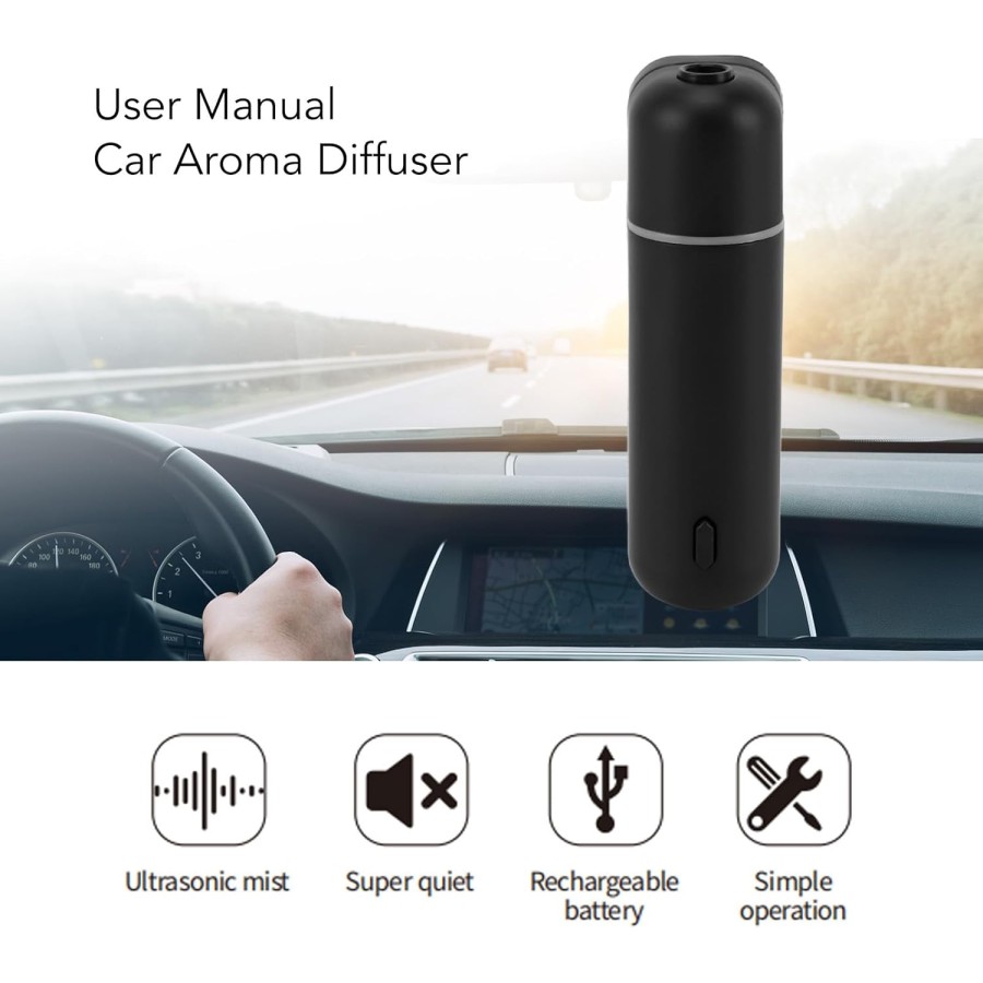 Ultrasonic Aroma Diffuser For Car Air Vent