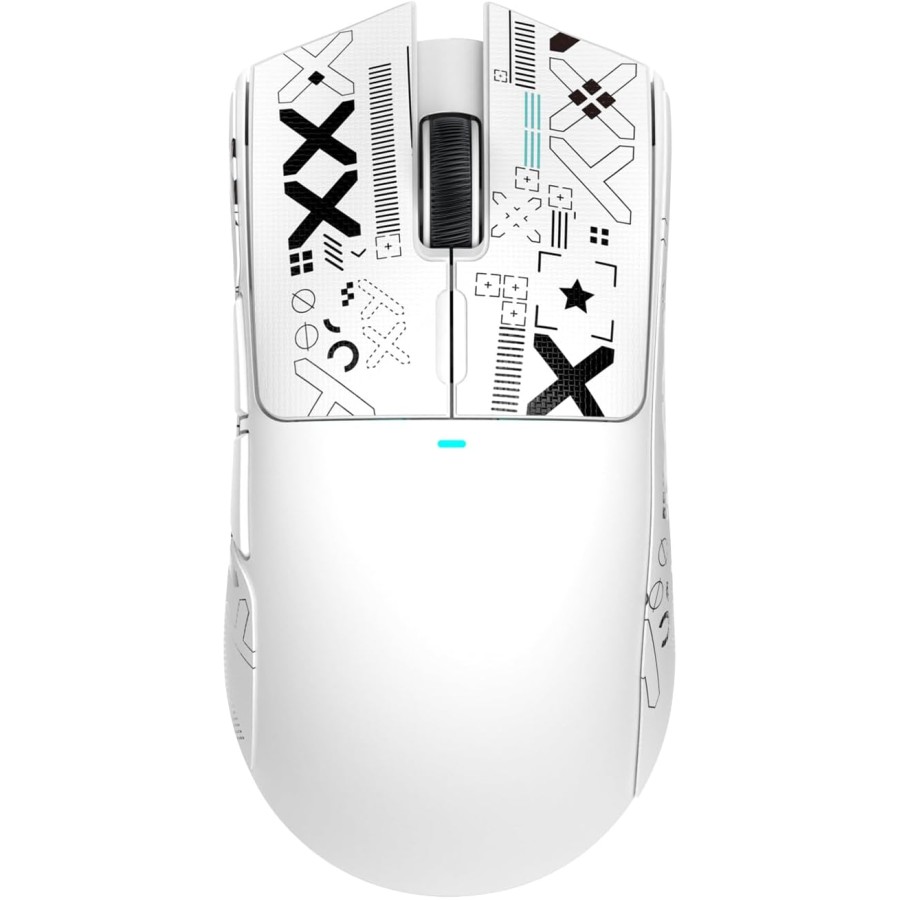 ATTACK SHARK X11 Gaming Mouse 22K DPI with Magnetic Charging Dock - White