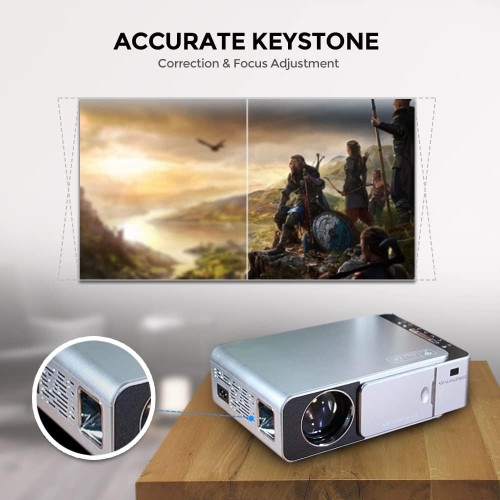 T6 Mini Video Projector, 1080P Full HD