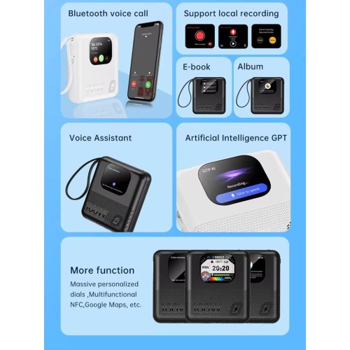 Multi Purpose Smart Power Bank 10000mAh | Wireless Speaker |100w Super Fast Charging | 3 Pin Triple Wired Output