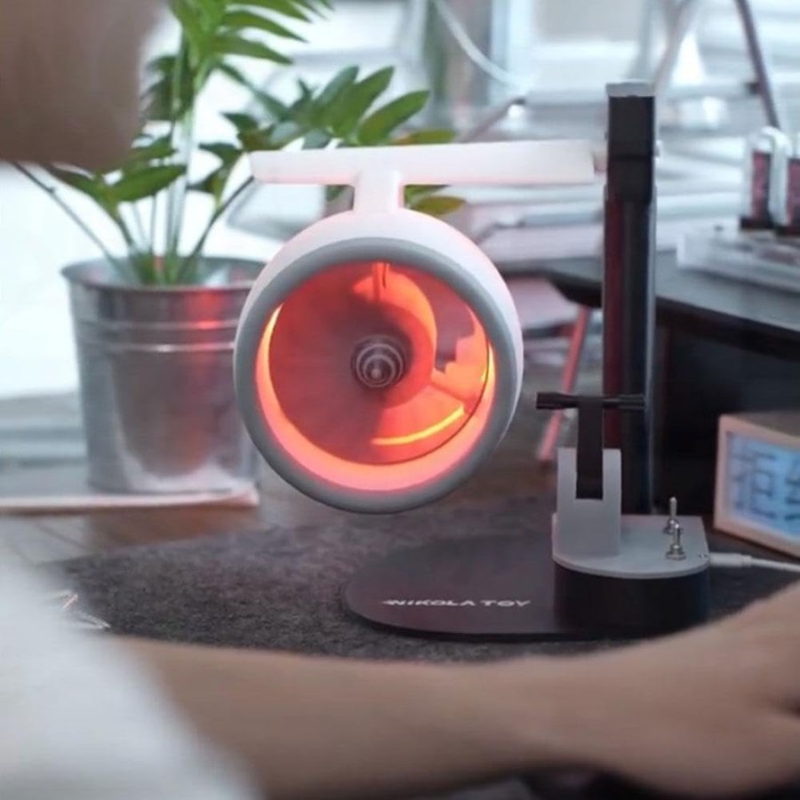 Nikola Creative Turbo Engine Shape Desktop Fan