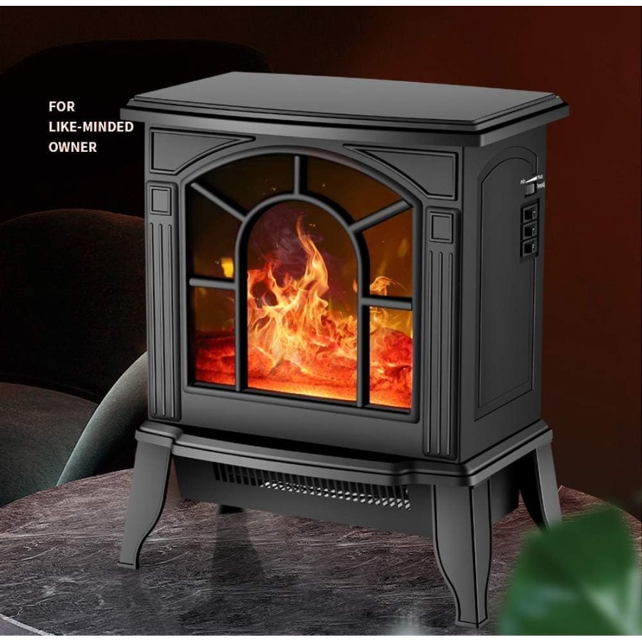 Floor Standing Electric Fireplace Heater 1850W
