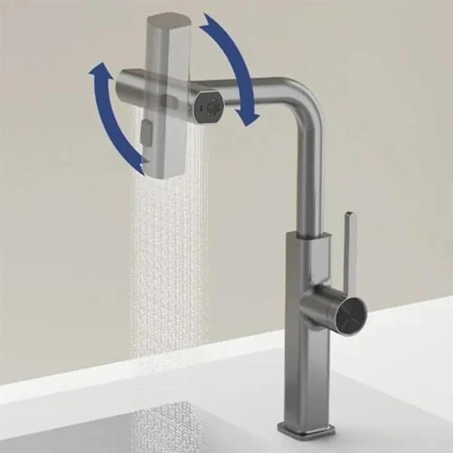 360° Rotating Faucet with Three Spray Modes