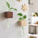 Magnetic Wooden Test Tube Plant Vase Magnetic Wooden Test Tube Plant Vase