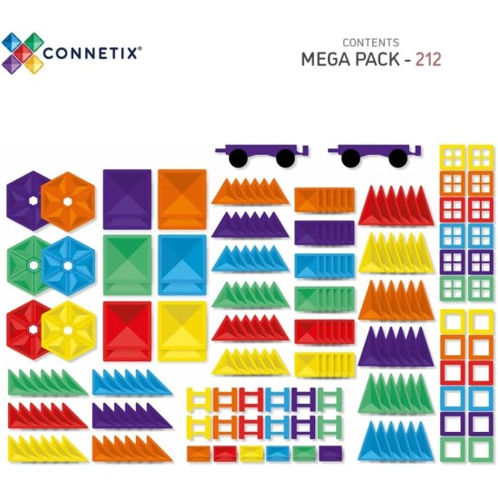 Connetix Rainbow Mega Pack 212Pcs