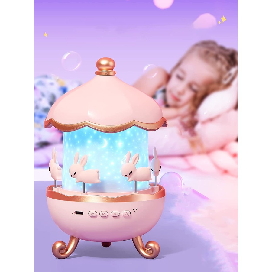  Glaceon Rotating Night Lights for Kids Room With 6 Projection Flims