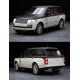  1:24 Range Rover Model Car Sports Car Alloy Metal Pull Back Car - white