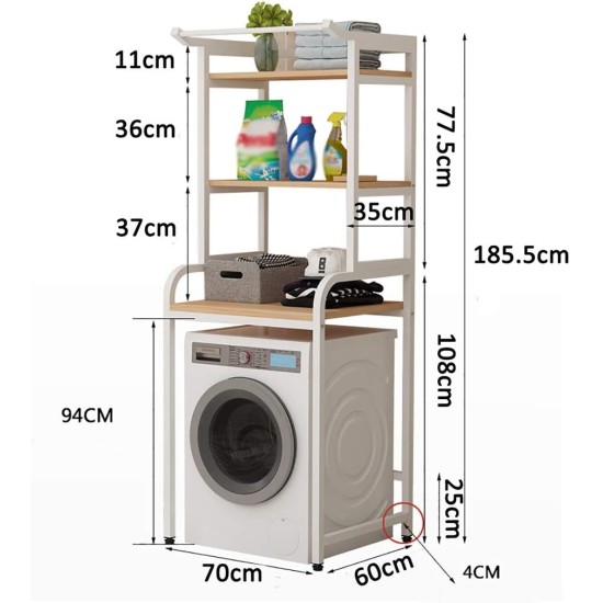 Laundry Organizer And Storage Metal Rack