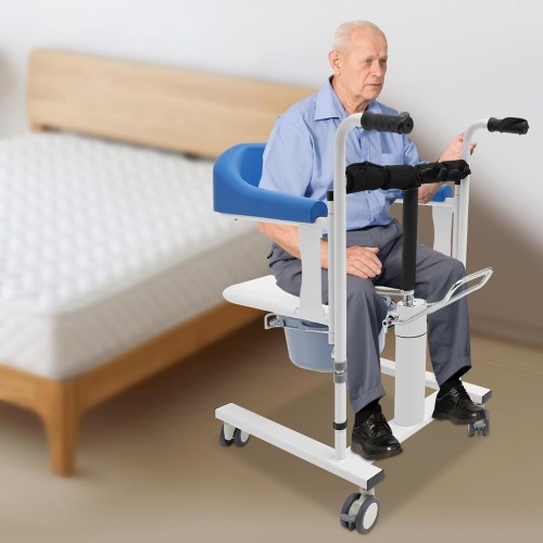 Hydraulic Transfer Lift Wheelchair for Disable Patients