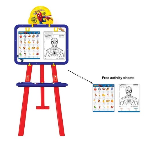 Spiderman Learning Easel Included Magnetic Letters