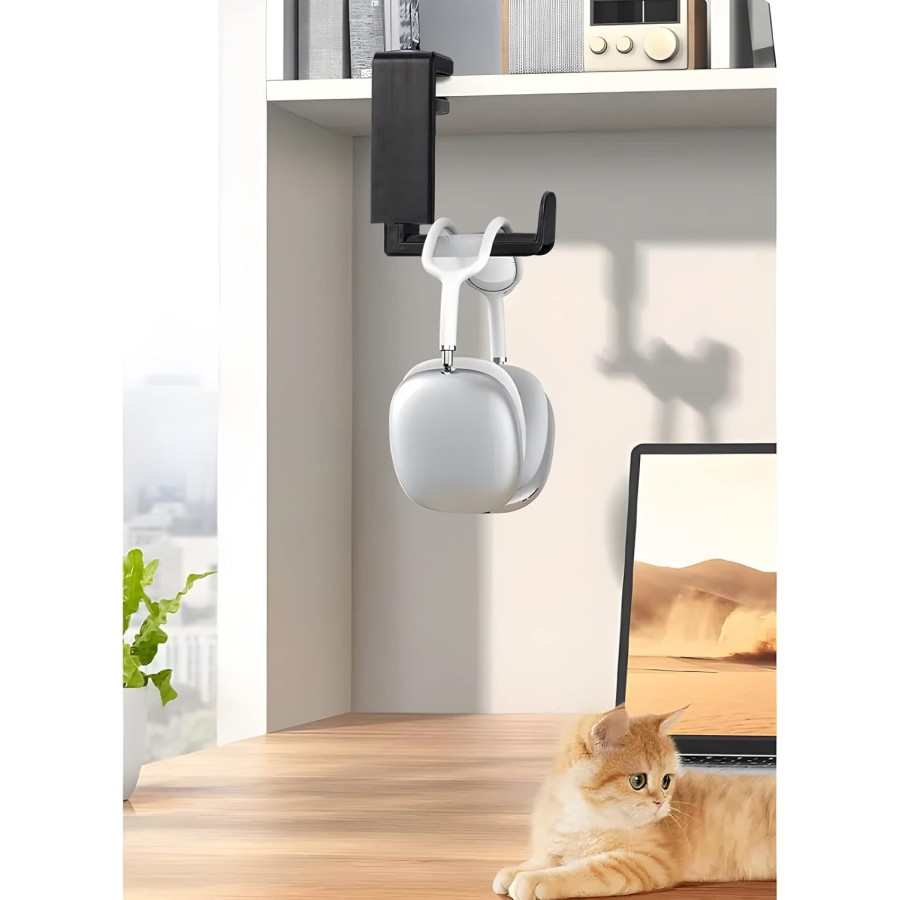 360° Rotating Headset Hanger Hook – Gaming Earphone Holder