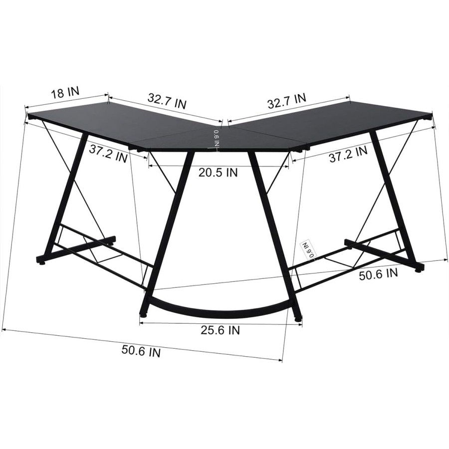 L-Shaped Computer Modern Corner Computer GAMING Desk
