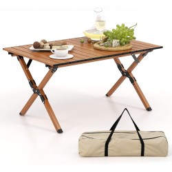 Folding Wooden Camping Table 90x60cm  Folding Wooden Camping Table 90x60cm