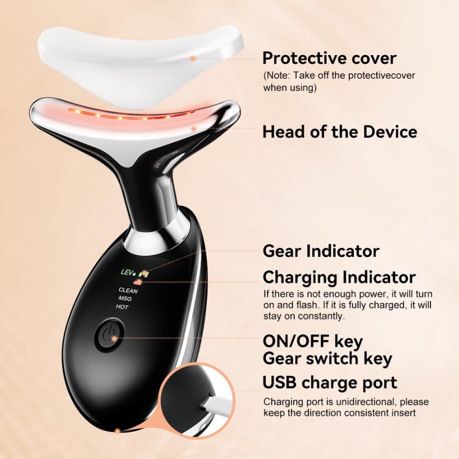 Neck Face Firming Wrinkle Removal Massager Device